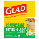 GLAD COMPOSTABLE BAGS SMALL 20EA