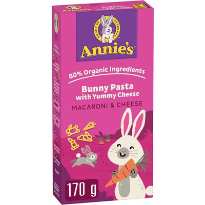 ANNIES BUNNY PASTA WITH CHEESE 170.000G