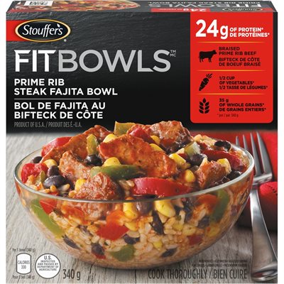 STFR FIT BOWLS STEAK FAJITA 340G