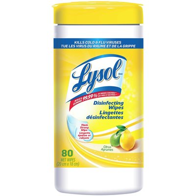 LYSOL SANIT WPS CITRUS 80EA