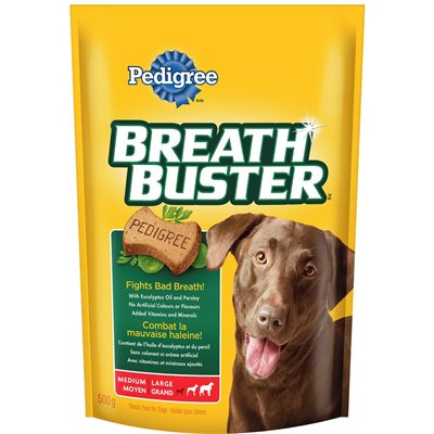 PED DOG SNACK BREATHBUSTER 500G