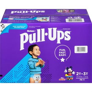 HUGGIES PU LD CP BOY 2T-3T 74EA