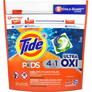 TIDE LIQUID PODS ULTRA OXI 357G