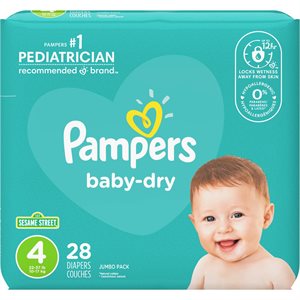 PAMPERS BABY DRY JMB SZ4 28EA