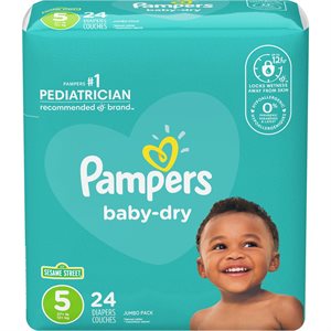 PAMPERS BABY DRY JMB SZ5 24EA