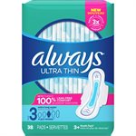 ALWYS ULTTHIN PADS W SUPX-LNG 38.000EA