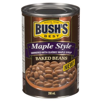 BUSH BEANS MAPLE 398.000ML