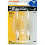 SYL DEC INCD 40W B10 CLR VP2 2.000EA