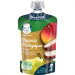 GERBER ORG PR MN APL PEAR 6M 128.000ML