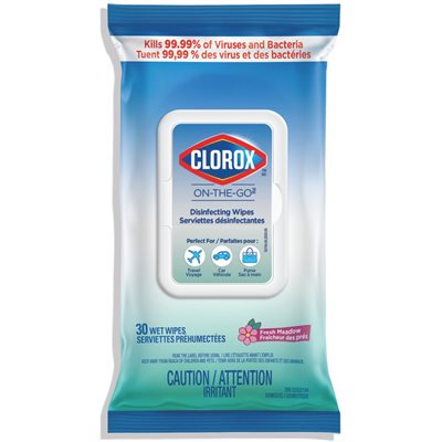 CLRX ON THE GO DIS WIPES 30EA