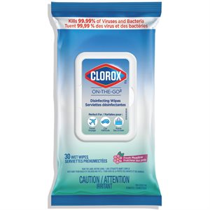 CLRX ON THE GO DIS WIPES 30EA