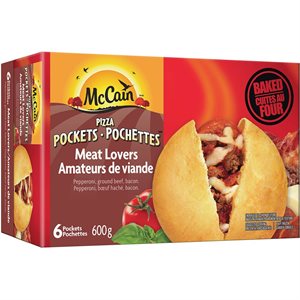 MCCAIN MEAT LOVERS PIZZA PCKET 600G