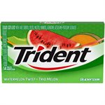 TRIDENT SLAB GUM, WATERMELON 14EA