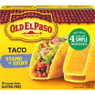 OEP STAND N STUFF TACO SHELL 133G