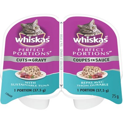 WHISKAS CAT FOOD GRAVY TUNA 75G