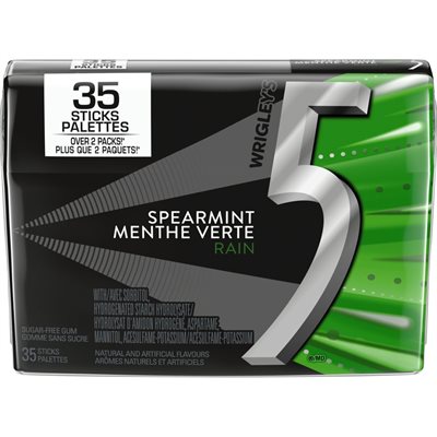 FIVE GUM ST RAIN SPEARMINT 94G