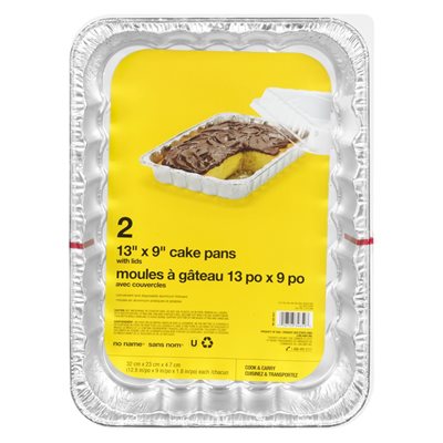 NN 2PC CAKE PANS 13X9 W LID 2.000EA