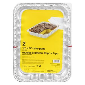 NN 2PC CAKE PANS 13X9 W LID 2.000EA