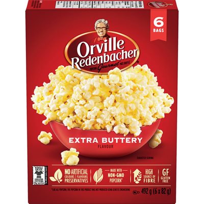 ORVILLE POPCORN PUB EXTRA BUTT 6x82G