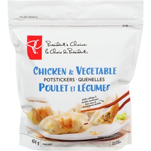 PC CHICKEN & VEG POTSTICKERS 454G