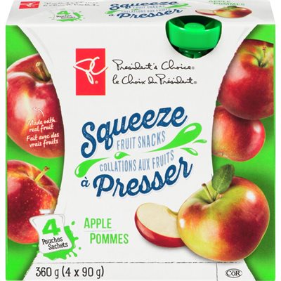 PC SQUEEZE APPLE POUCH 90.000G