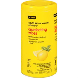 NN DISINFECTANT WIPES LEMON 75EA