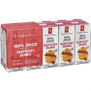 PC 100% RASPBERRY ORANGE JUICE 200ML