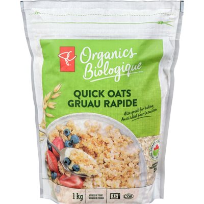 PC ORGANICS QUICK ROLLED OATS 1000.000G