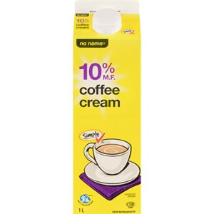 NO NAME COFFEE CREAM 10% 1.000LT