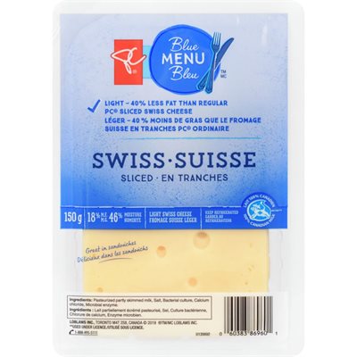 PC BLUE MENU SWISS SLICE 150G