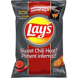 LAY'S SWT CHILI HEAT CHPS 220G