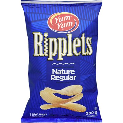 YUMY RIPPLET CHIPS REGULAR 200G