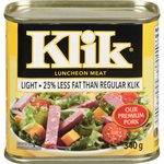 KLIK LUNCHEON MEAT LIGHT 340.000G