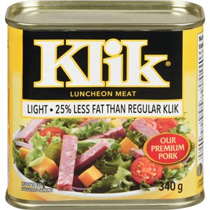 KLIK LUNCHEON MEAT LIGHT 340.000G