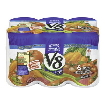 V8 VGO COCKTAIL VEGETABLE 6x156ML