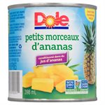 DOLE PINEAPPLE TIDBITS IN JUIC 398.000ML