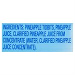 DOLE PINEAPPLE TIDBITS IN JUIC 398.000ML