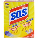 SOS STEEL WOOL SOAP PADS 10.000EA