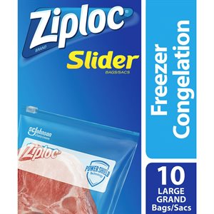 ZIPLOC EASY ZIP FZR BGS HDUTY 10EA