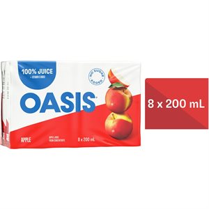 OASIS JUICE APPLE PURE 8x200ML