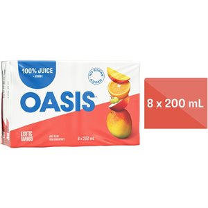 OASIS EXOTIC MANGO JUICE 8x200ML