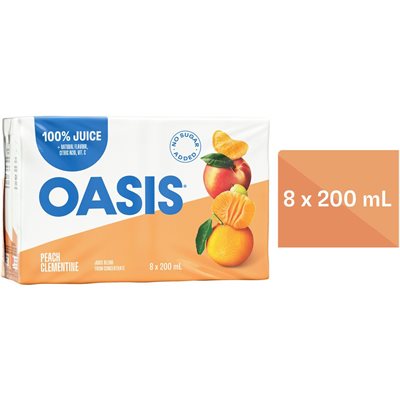 OASIS FRUITZOO PEACH / CLEMENTIN 8x200ML