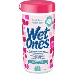 WET ONES ANTBA WIPE FRSH 1.000EA