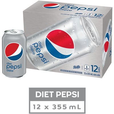 PEPSI COLA DIET 12x355ML