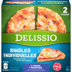 DELISSIO SINGLES THREE CHEESE 360G