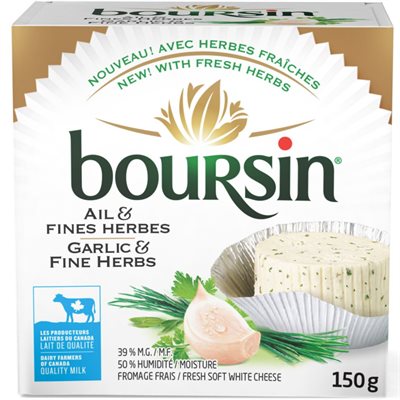 BOURSIN HERBS GARLIC 150G