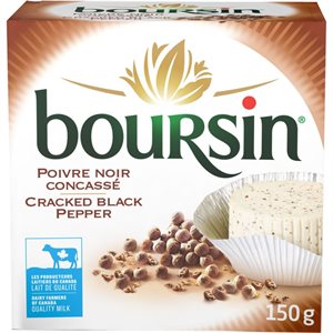 BOURSIN FRENCH CHEESE PEPPER 150G