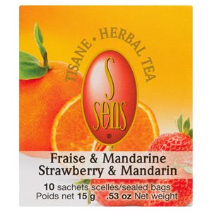 S SENS HERB TEA STRAWB M 10EA