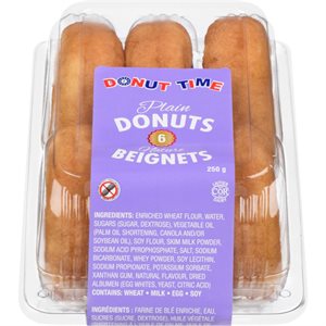 DT PLAIN DONUTS 6PK 250.000G