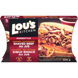 LOU'S QNE SHAVED BEEF AU JUS 400G